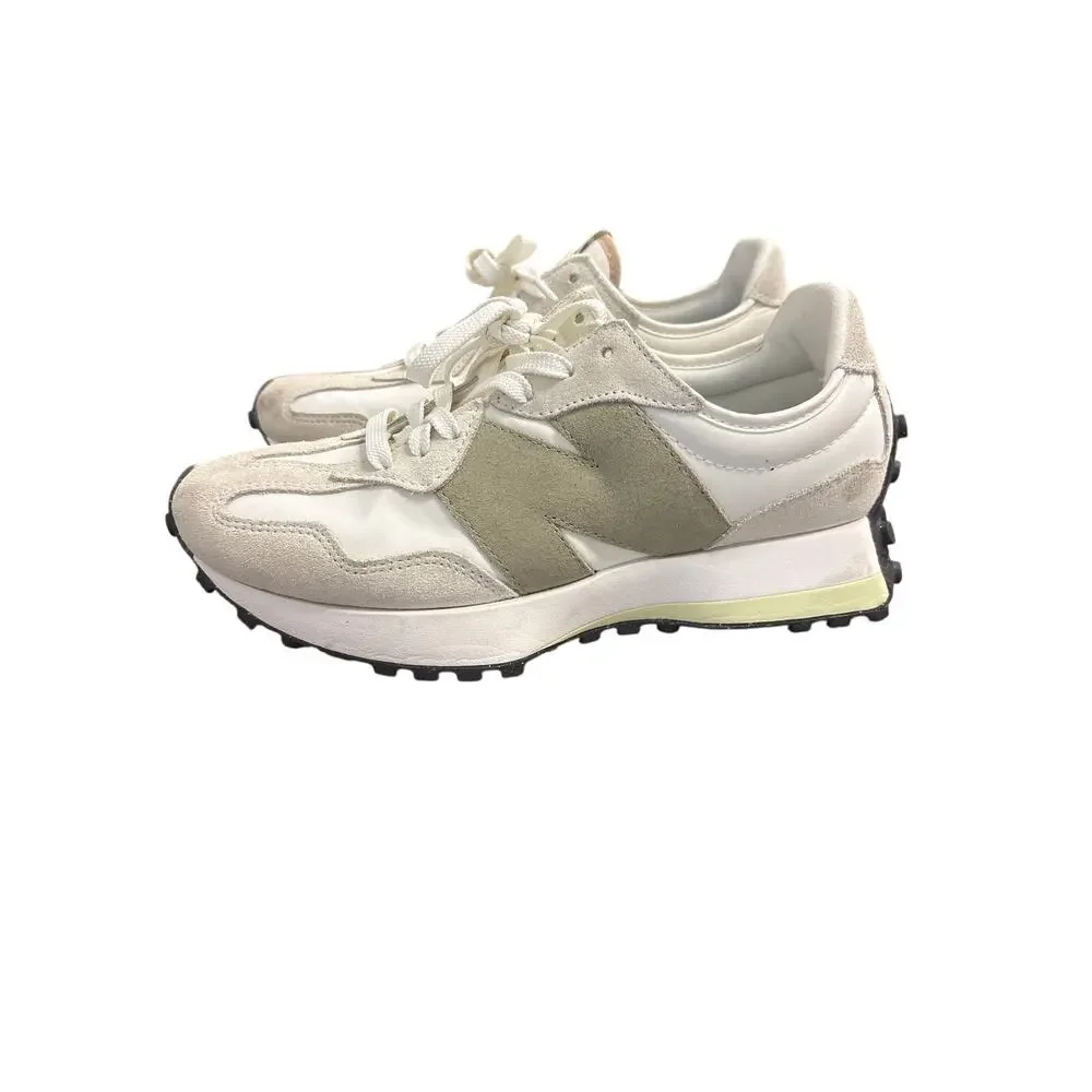 New Balance Off White and Gray Tennis Shoes Sz 8